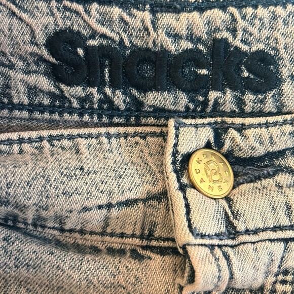 NEW Snacks by Mother The Pleated Fun Dip Puddle jeans in Silver Pink, 27 - Picture 8 of 13